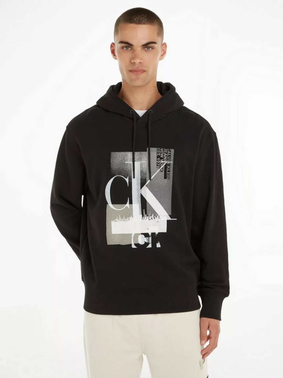 Calvin Klein Jeans Kapuzensweatshirt CONNECTED LAYER LANDSCAPE HOODIE günstig online kaufen