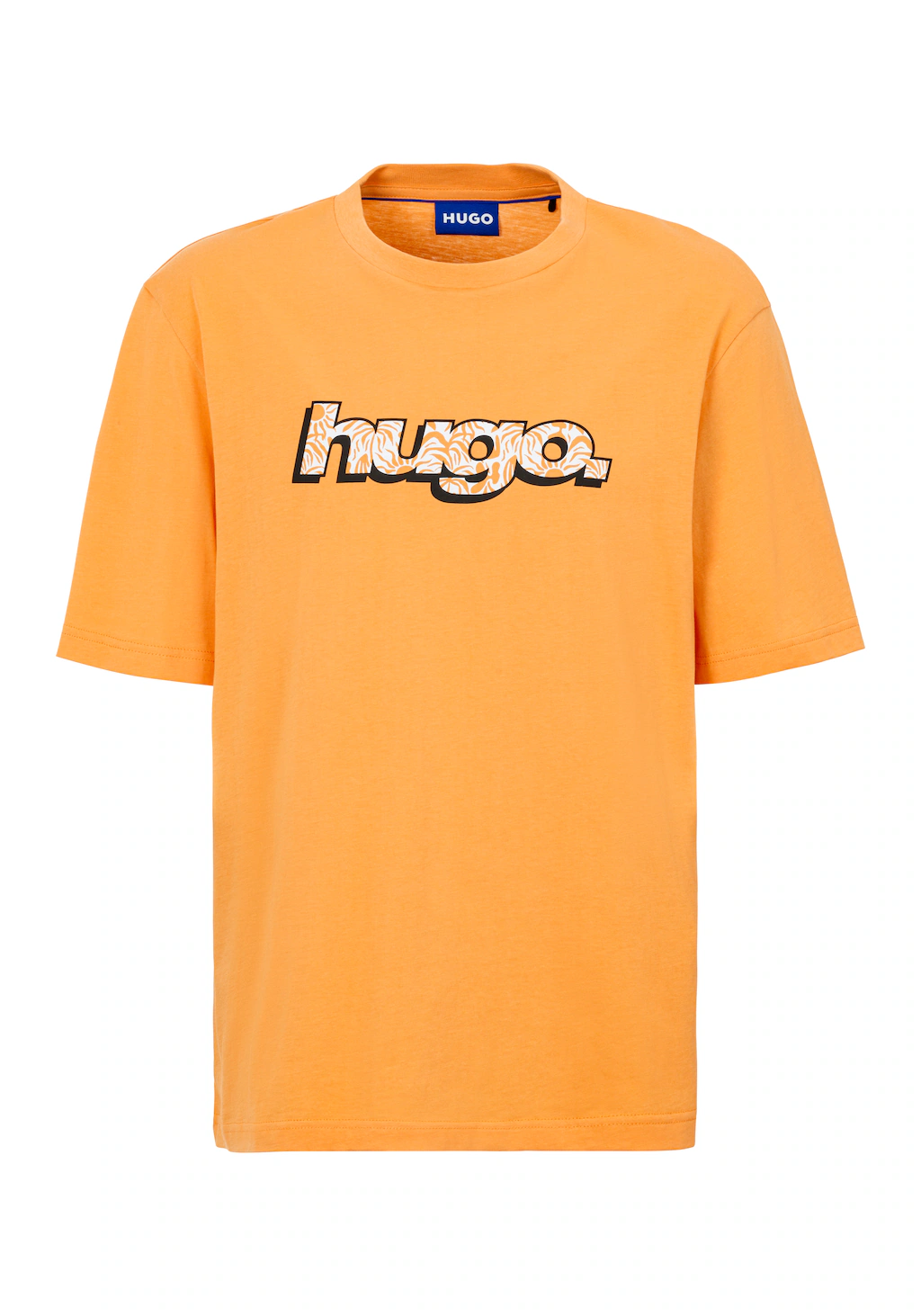 HUGO Blue T-Shirt "Nugibol", mit großem Logodruck günstig online kaufen