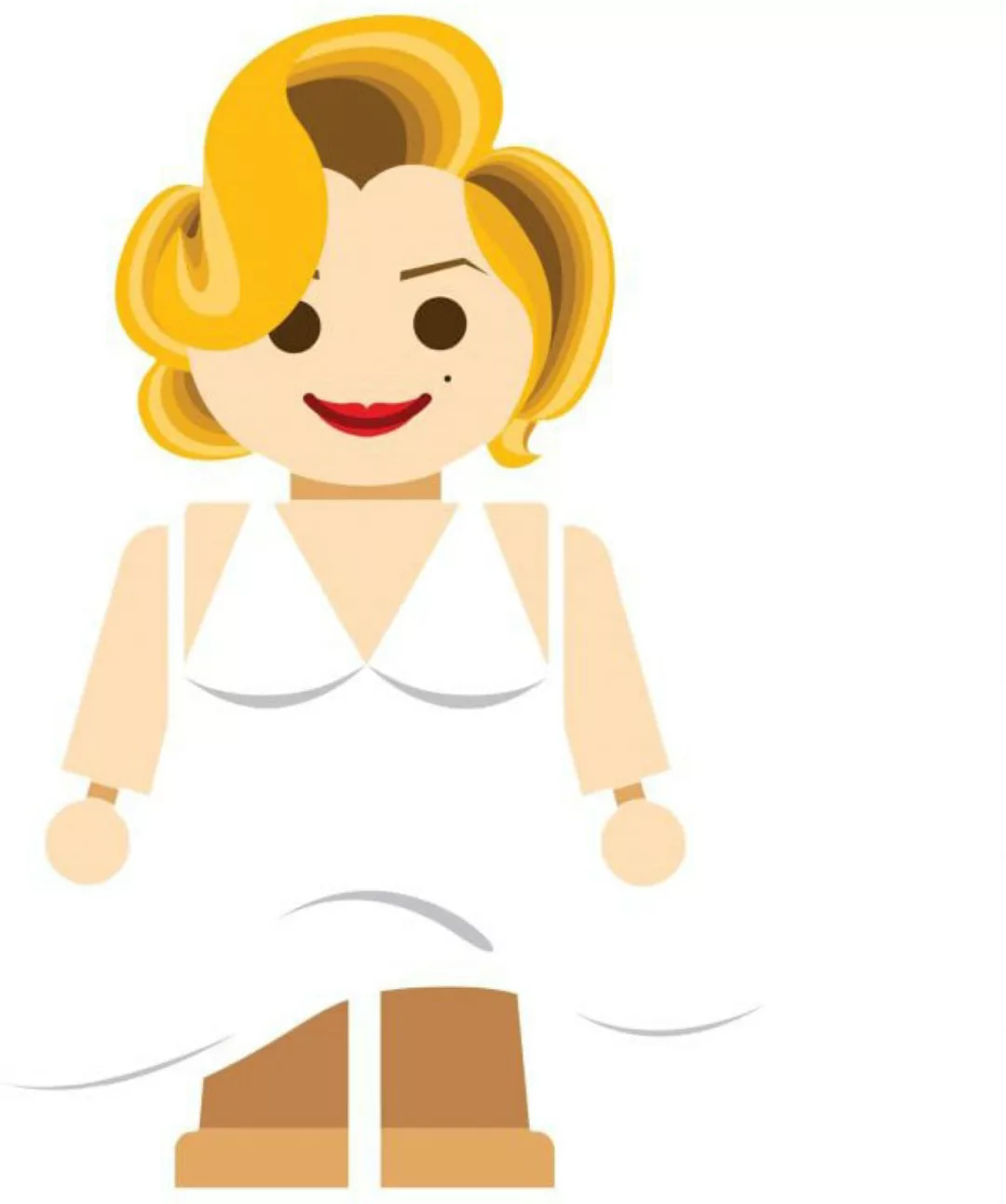 Wall-Art Wandtattoo "Spielfigur Marilyn Monroe", (Set), selbstklebend, entf günstig online kaufen