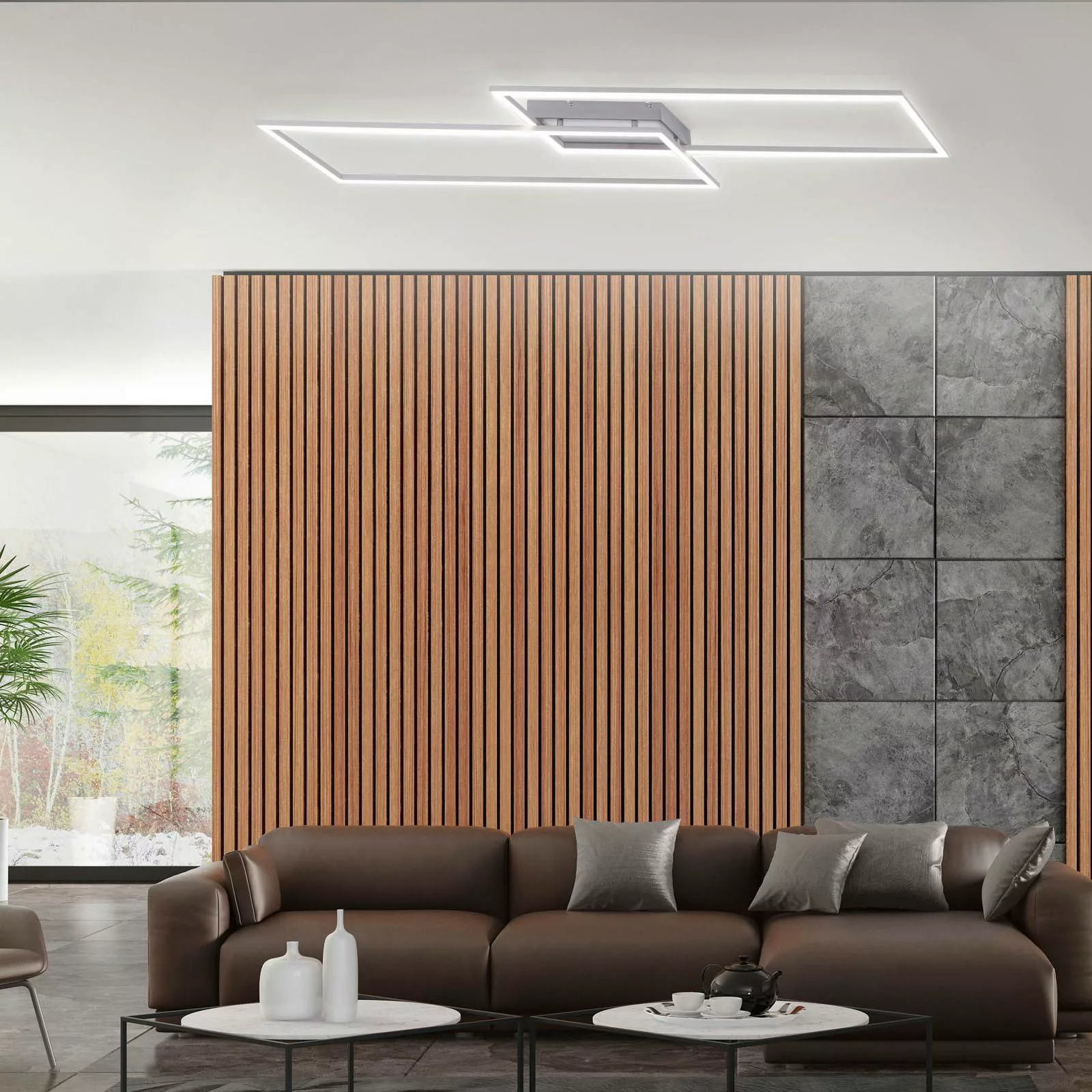 Paul Neuhaus LED Deckenleuchte »Inigo«, 2 flammig, Leuchtmittel LED-Board günstig online kaufen