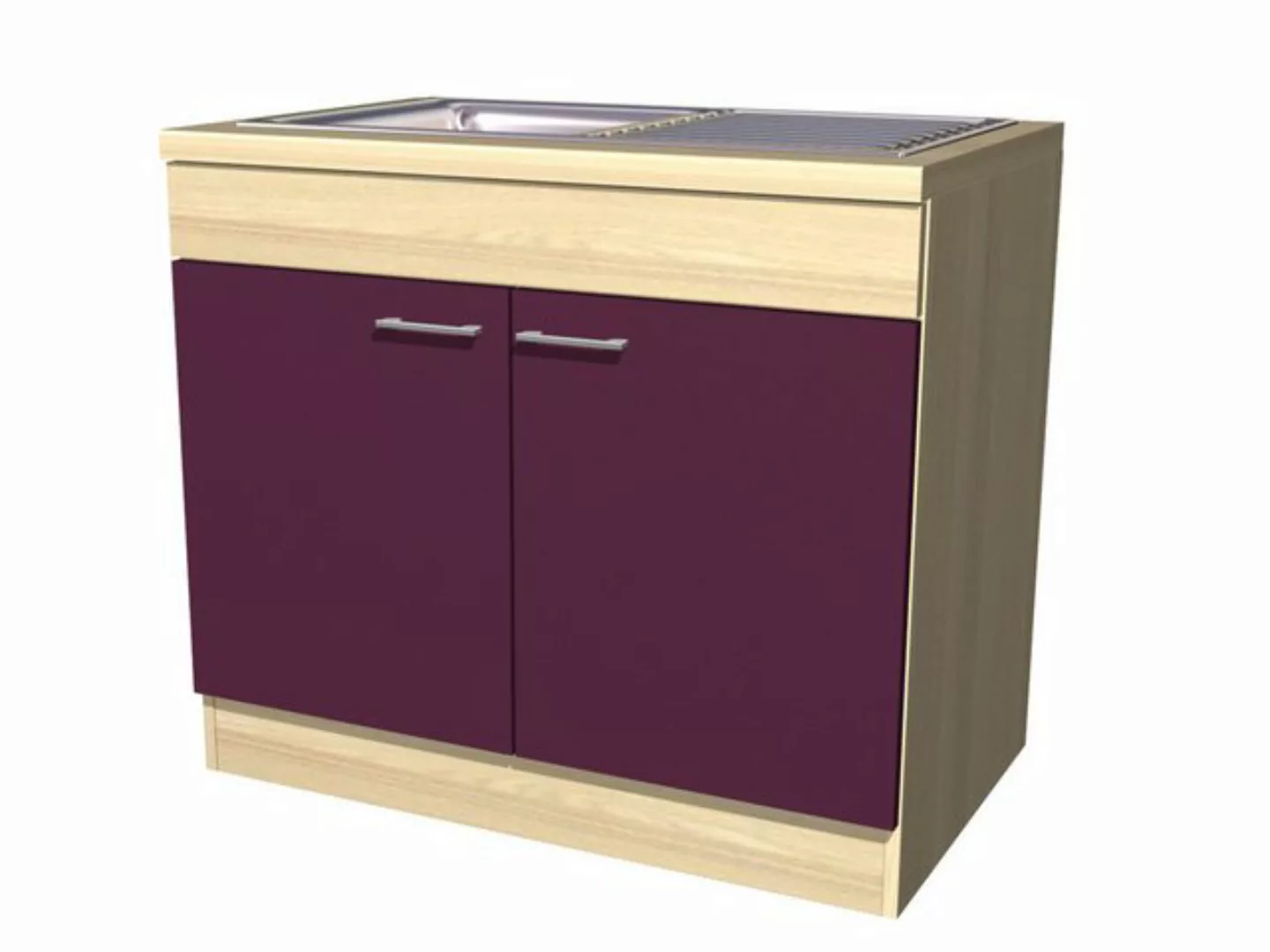 Flex-Well Spülenunterschrank Spülenunterschrank 100 cm mit Arbeitsplatte & günstig online kaufen