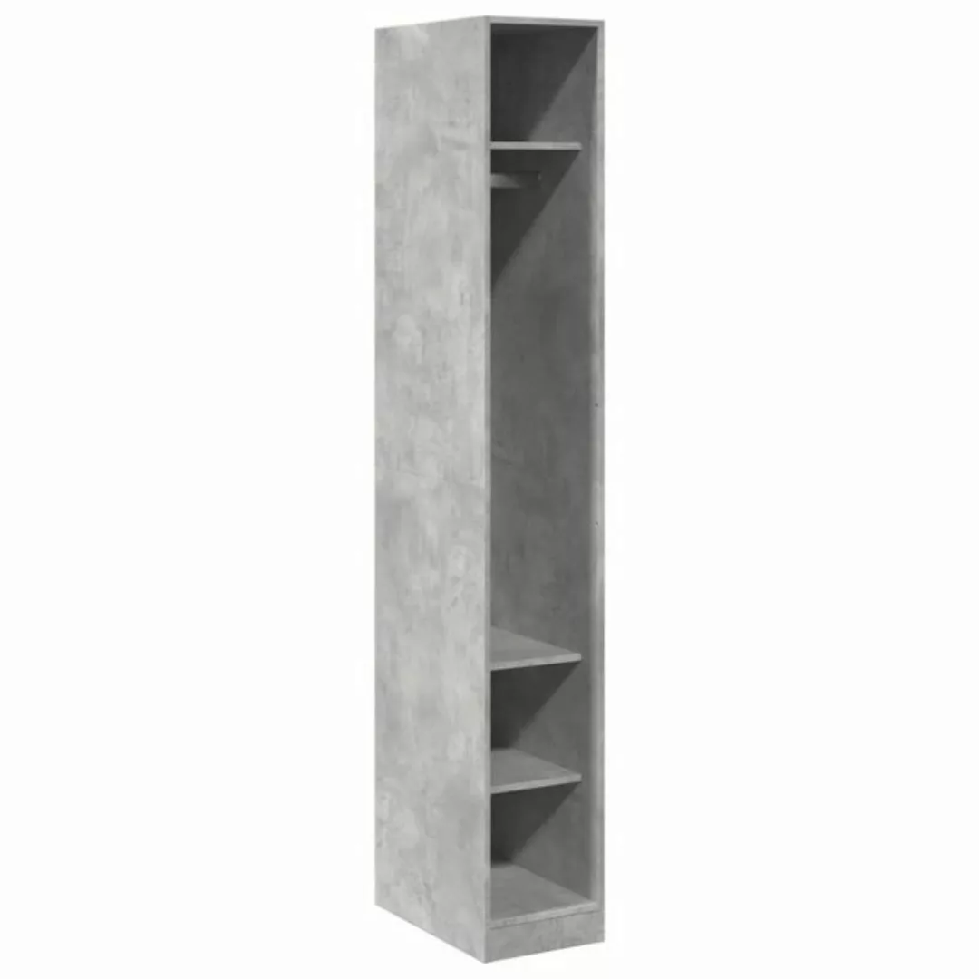 vidaXL Kleiderschrank Kleiderschrank Betongrau 30x50x200 cm Holzwerkstoff günstig online kaufen