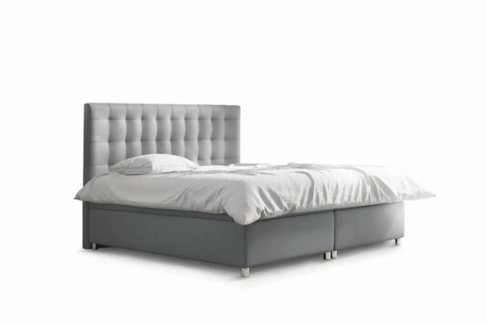 Stylefy Boxspringbett Riverside (Schlafzimmerbett, Bett), gepolstert günstig online kaufen