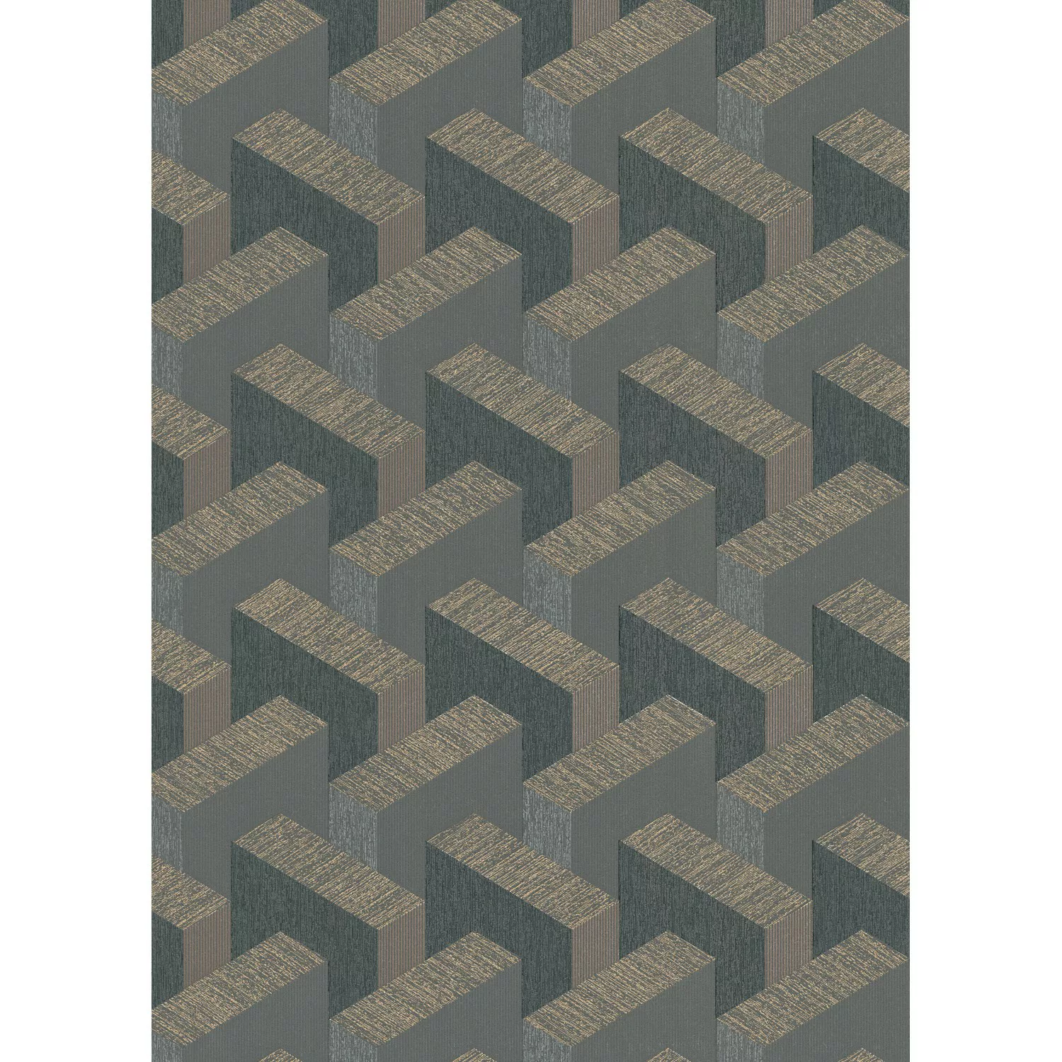 Erismann Vliestapete Collage Domino 10,05 m x 0,53 m Schwarz günstig online kaufen