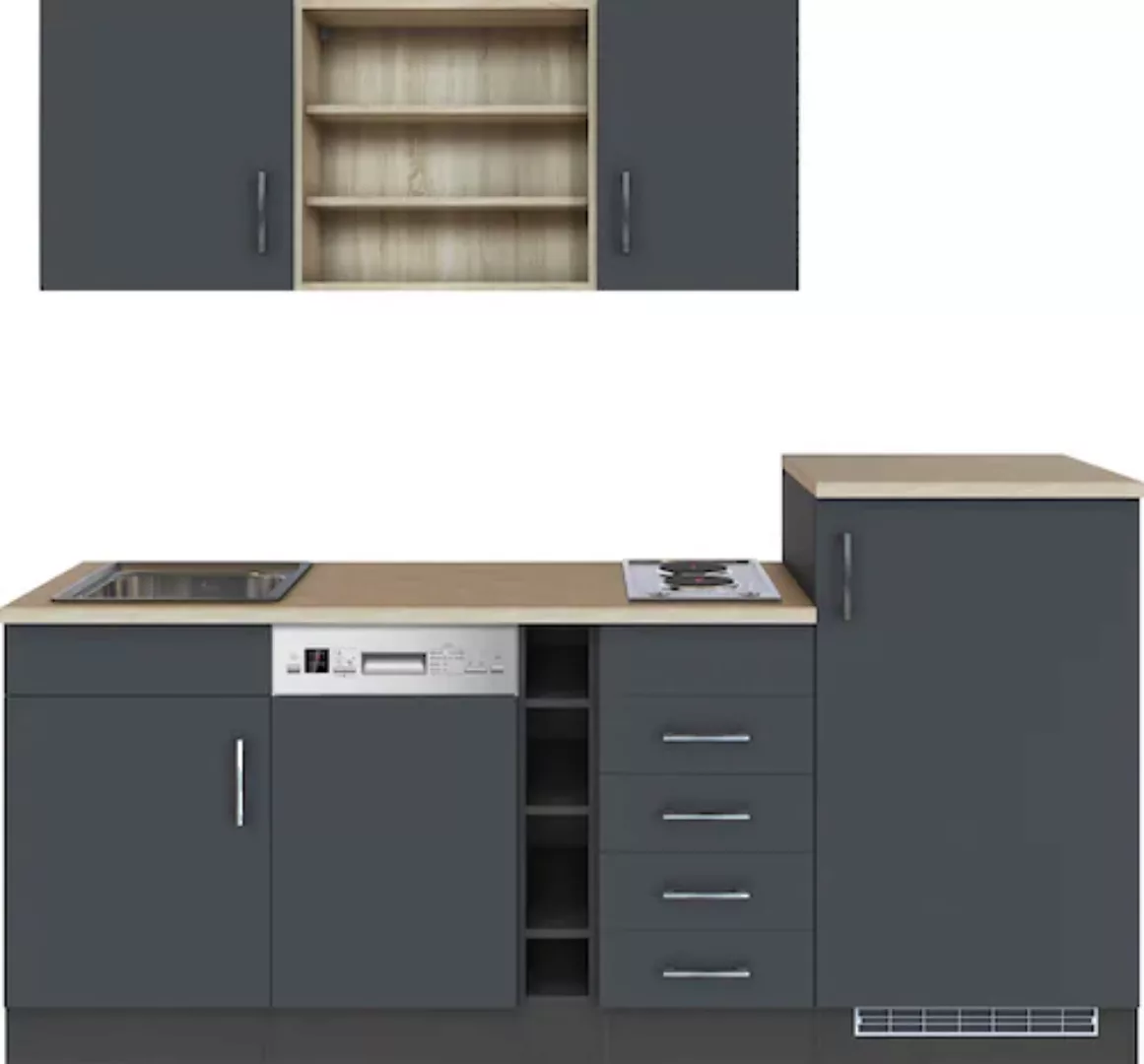 KOCHSTATION Küche »KS-Mali«, Breite 210 cm, mit E-Geräten günstig online kaufen