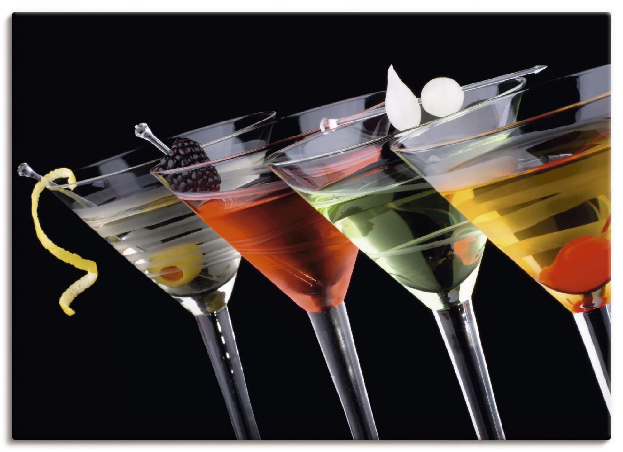 Artland Wandbild "Klassische Martini - Cocktail", Getränke, (1 St.), als Le günstig online kaufen