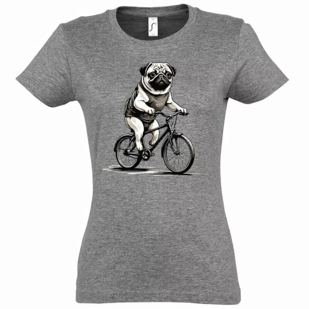 Youth Designz Print-Shirt Mops Fahrrad Damen T-Shirt mit modischem Frontpri günstig online kaufen