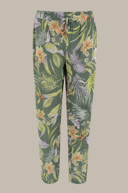 Hajo Stoffhose Damen Hose mit Botanikprint günstig online kaufen