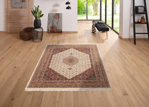 my home Orientteppich »Fares«, rechteckig, 12 mm Höhe, handgeknüpft, reine günstig online kaufen