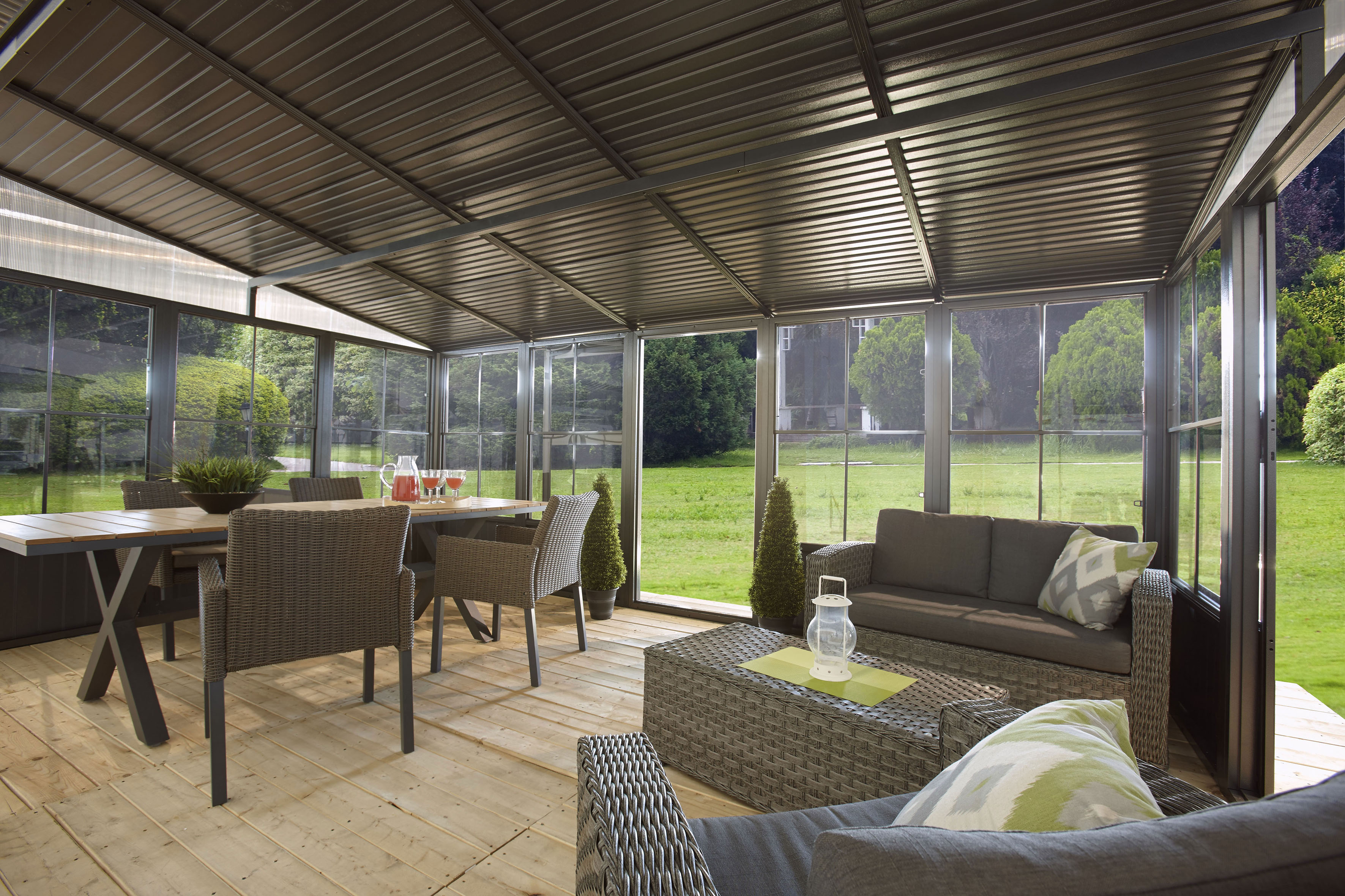 Sojag Terrassendach "Mural 10x16", Schneelast bis 150 kg/m² günstig online kaufen
