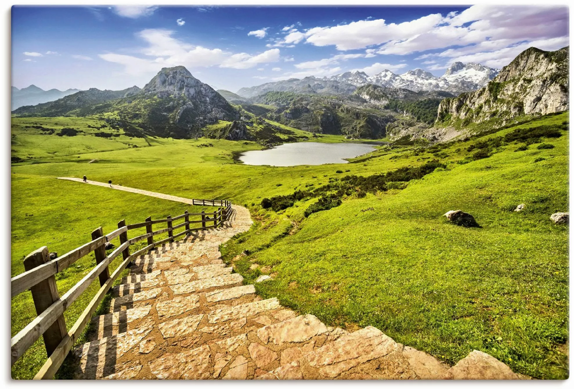 Artland Leinwandbild »Berglandschaft in Asturien«, Berge & Alpenbilder, (1 günstig online kaufen