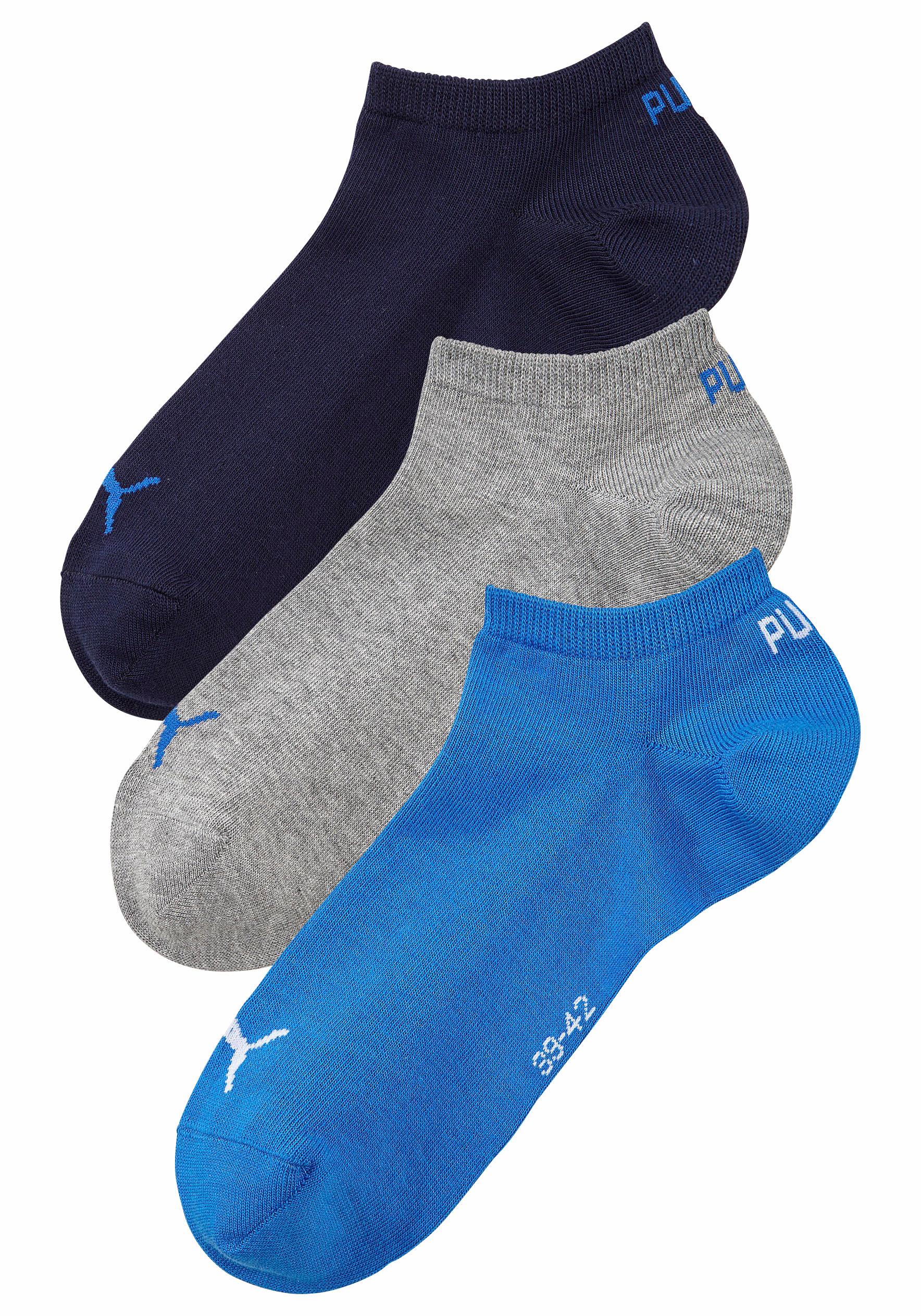 PUMA Sneakersocken, (3 Paar), mit eingestricktem Markenlogo günstig online kaufen