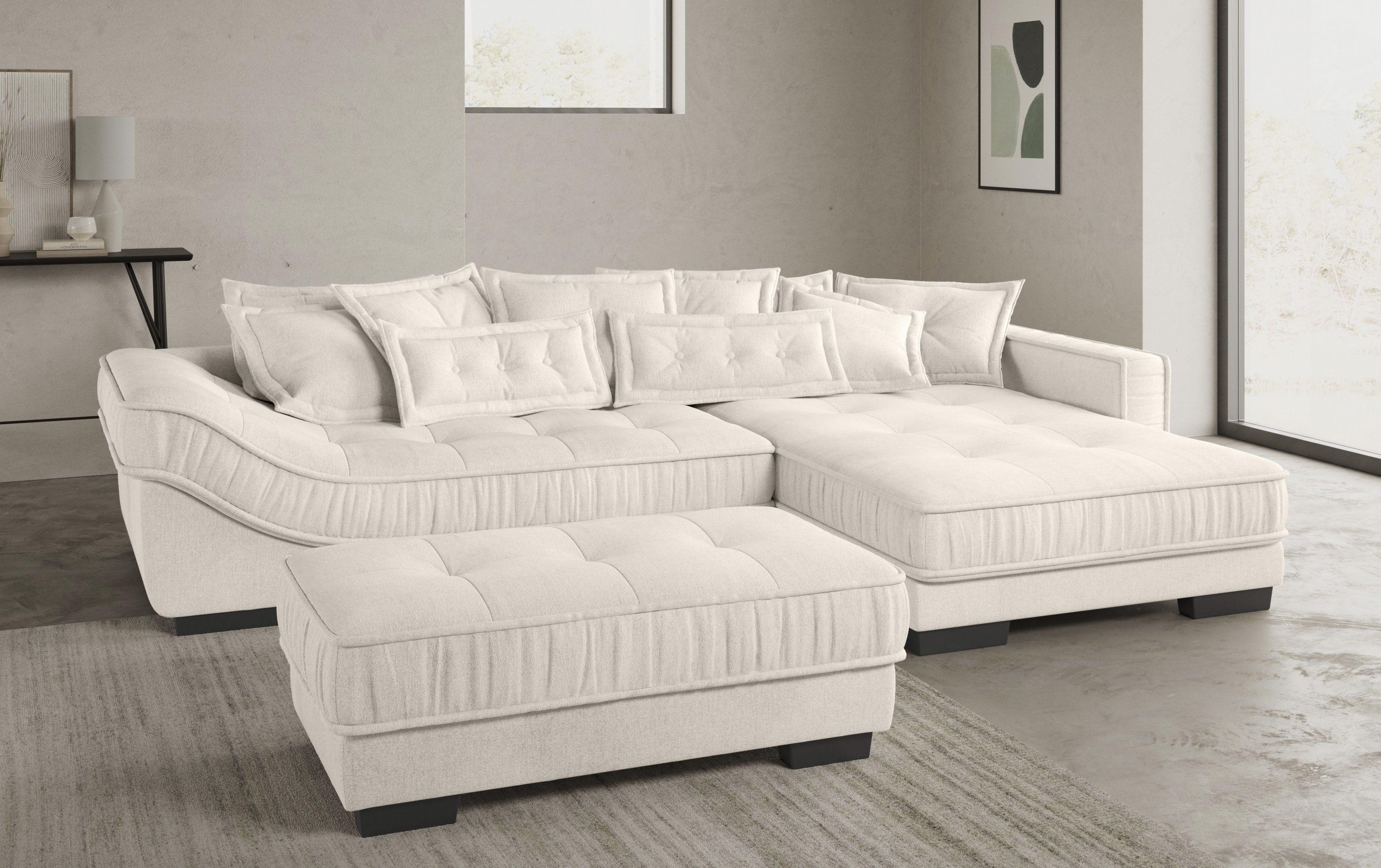 INOSIGN Ecksofa "Diwan II DuraFlex", DuraFlex-Kaltschaumpolsterung, bis 140 günstig online kaufen