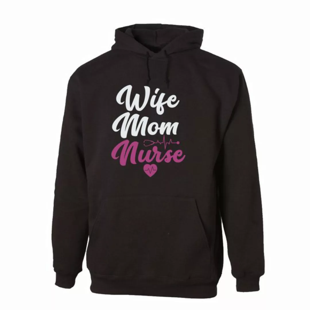 G-graphics Hoodie Wife – Mom – Nurse mit trendigem Frontprint für die, die günstig online kaufen