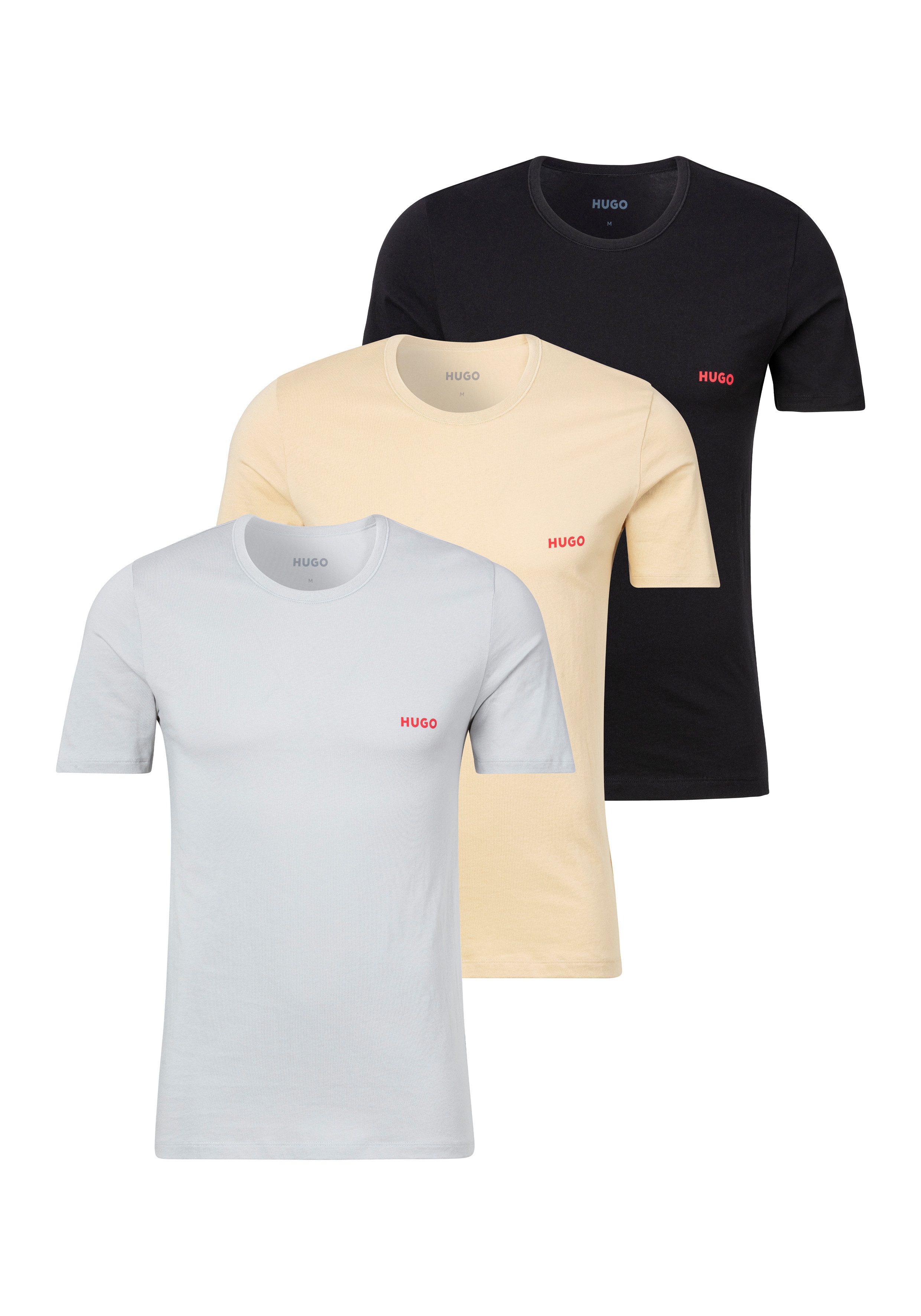 HUGO T-Shirt RN TRIPL (Packung, 3-tlg) günstig online kaufen