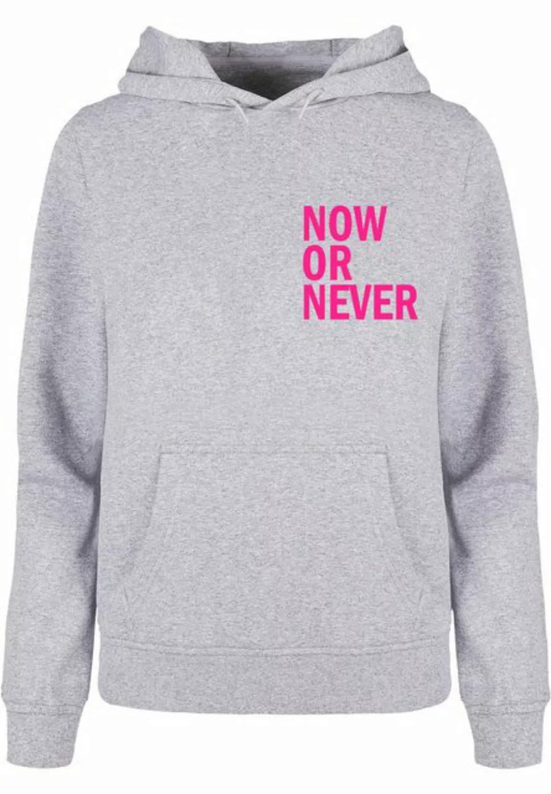 Merchcode Kapuzenpullover "Merchcode Damen Ladies Now Or Never Basic Hoody" günstig online kaufen