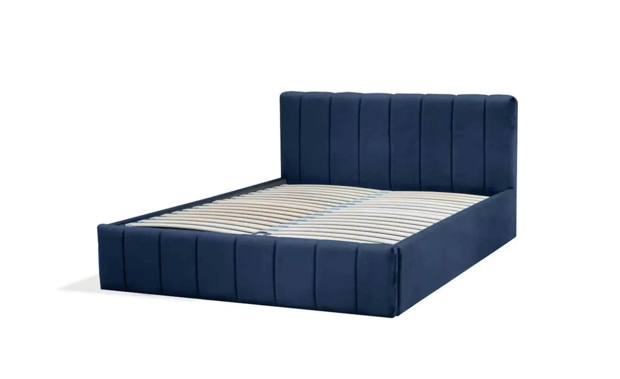 Polsterbett mit Bettkasten Nina ¦ blau ¦ Maße (cm): B: 209 H: 85 Betten > P günstig online kaufen