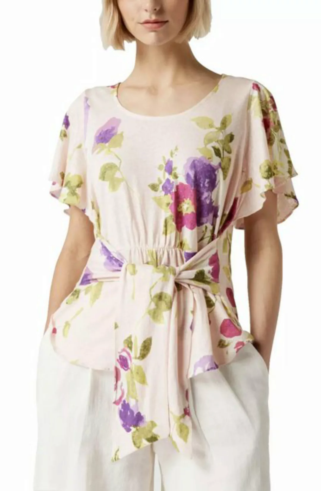 Lauren Ralph Lauren Blusentop Bluse Floral Print V-Ausschnitt Top Shirt Tun günstig online kaufen