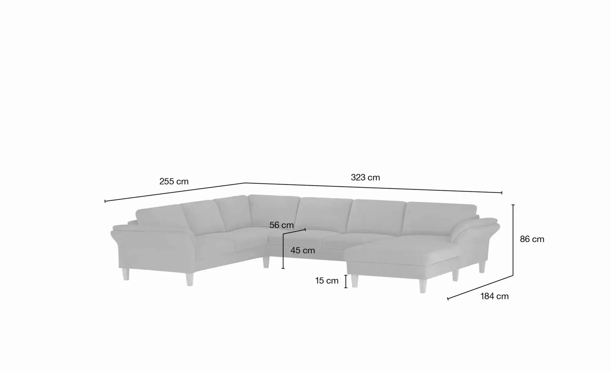 Max Schelling Wohnlandschaft  Maximum ¦ grün ¦ Maße (cm): B: 237 H: 86 T: 1 günstig online kaufen