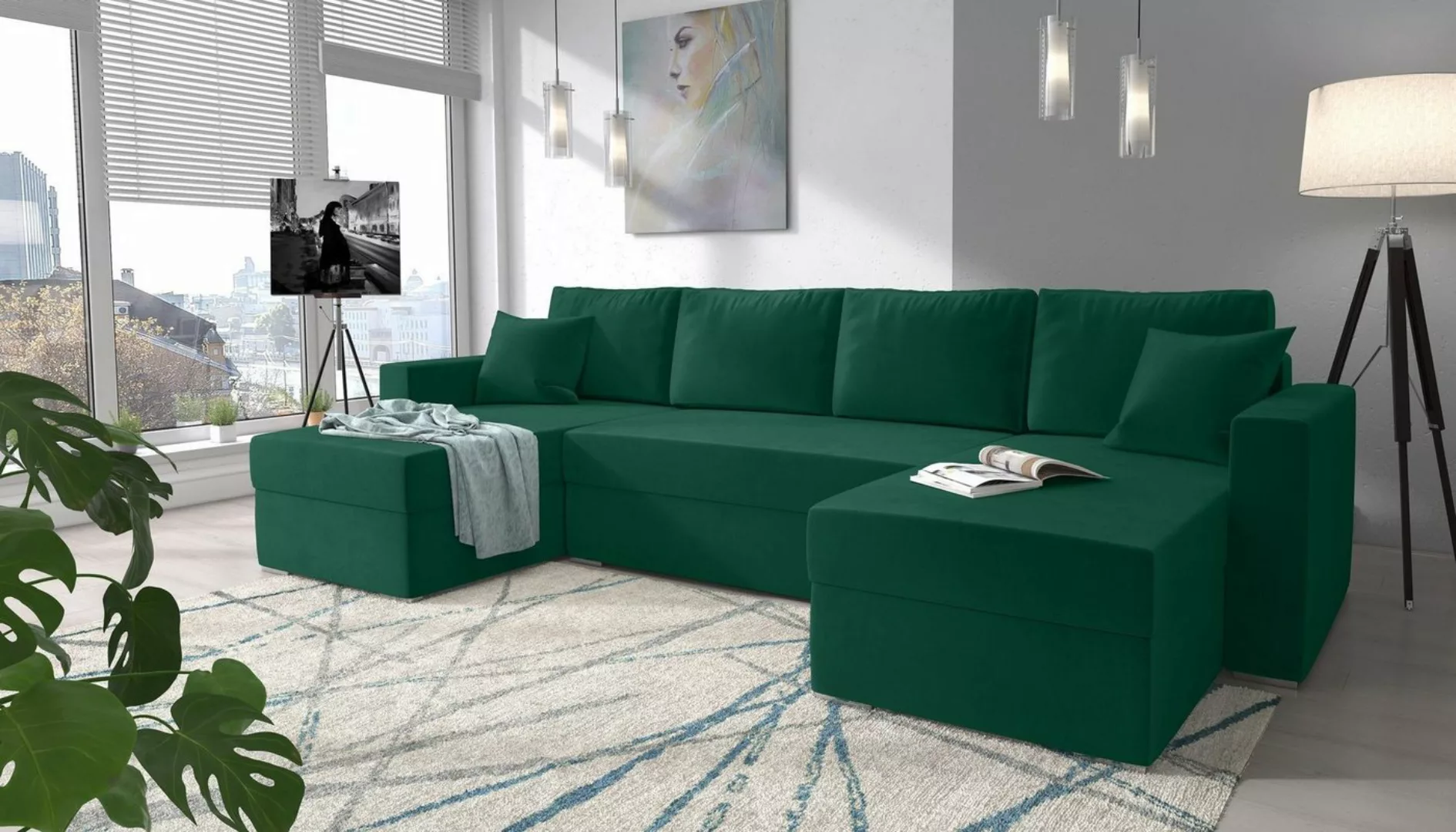 99rooms Wohnlandschaft Rubicon, U-Form, Sofa, Design günstig online kaufen