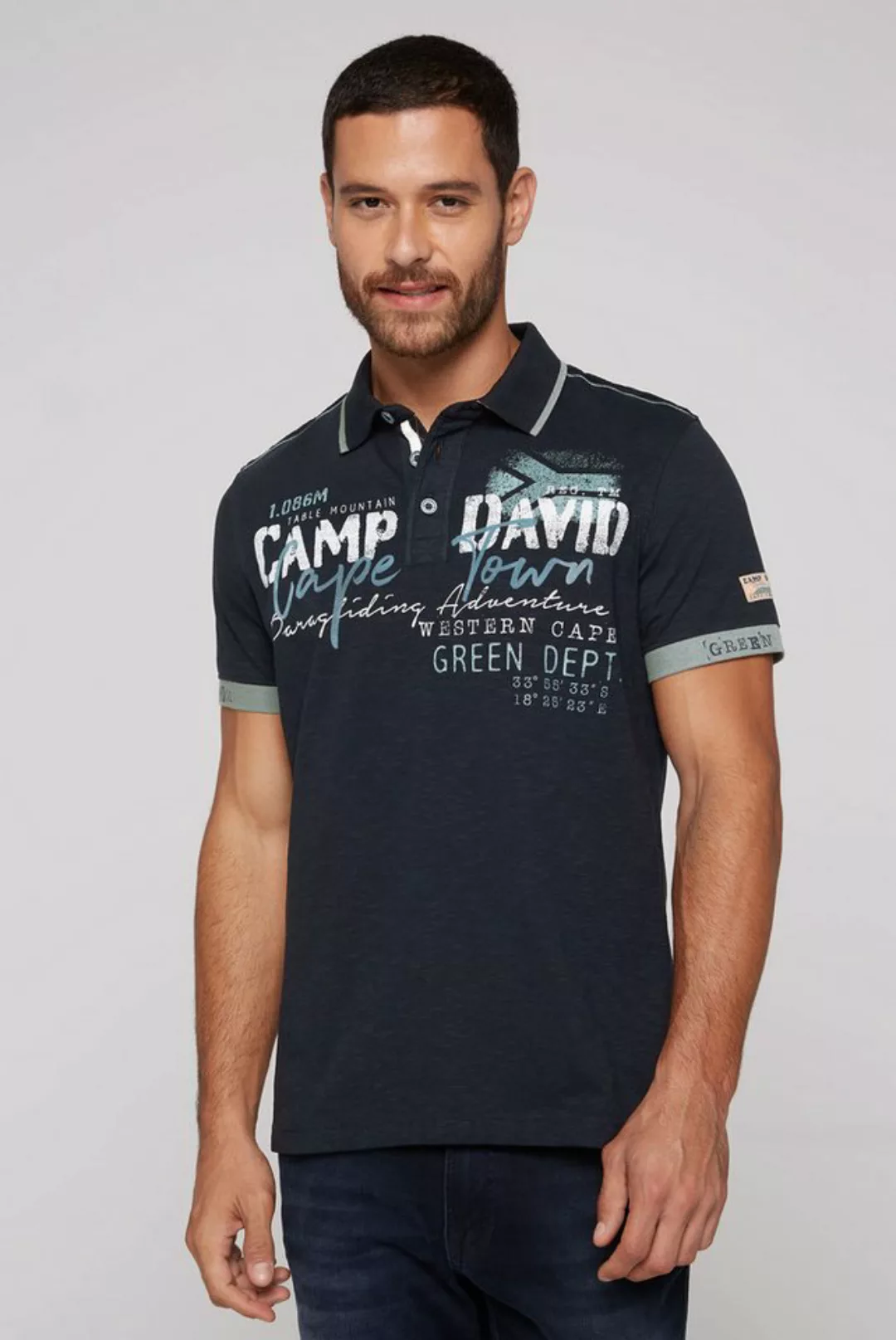 CAMP DAVID Poloshirt aus Baumwolle günstig online kaufen