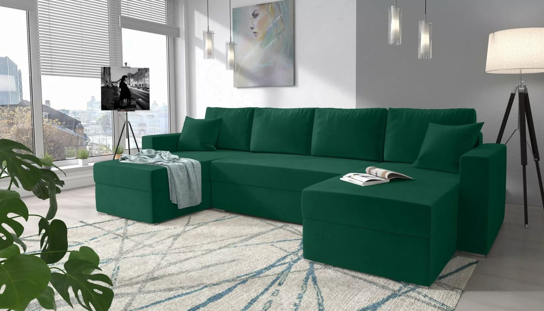 Stylefy Wohnlandschaft Rubicon, U-Form, Sofa, Design günstig online kaufen