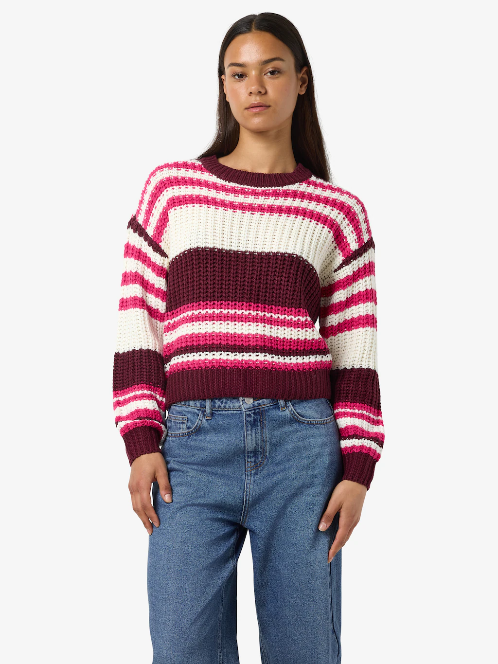 Noisy may Strickpullover "NMCHARLIE L/S O-NECK KNIT NOOS" günstig online kaufen
