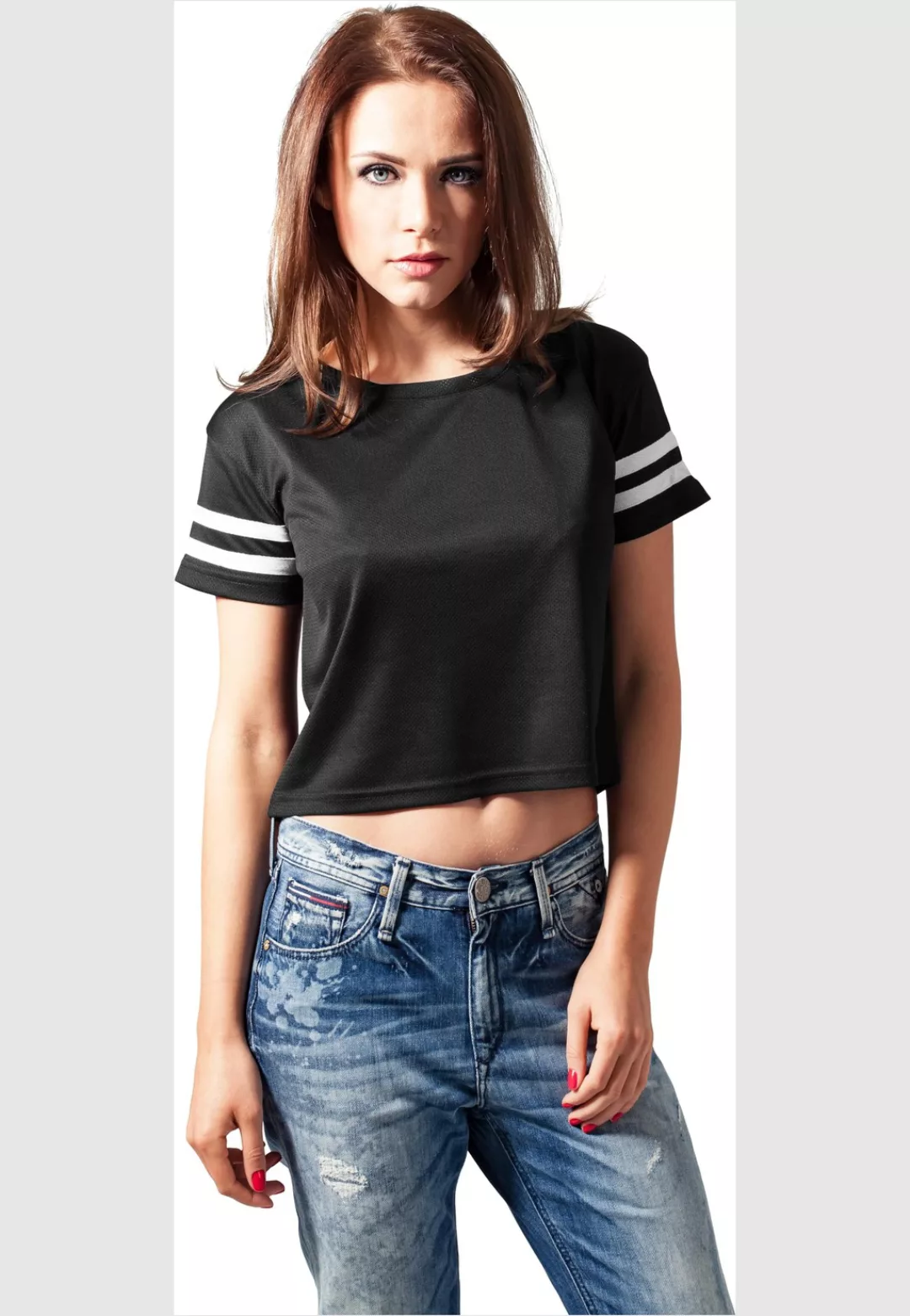 URBAN CLASSICS Kurzarmshirt "Urban Classics Damen Ladies Mesh Short Tee", ( günstig online kaufen