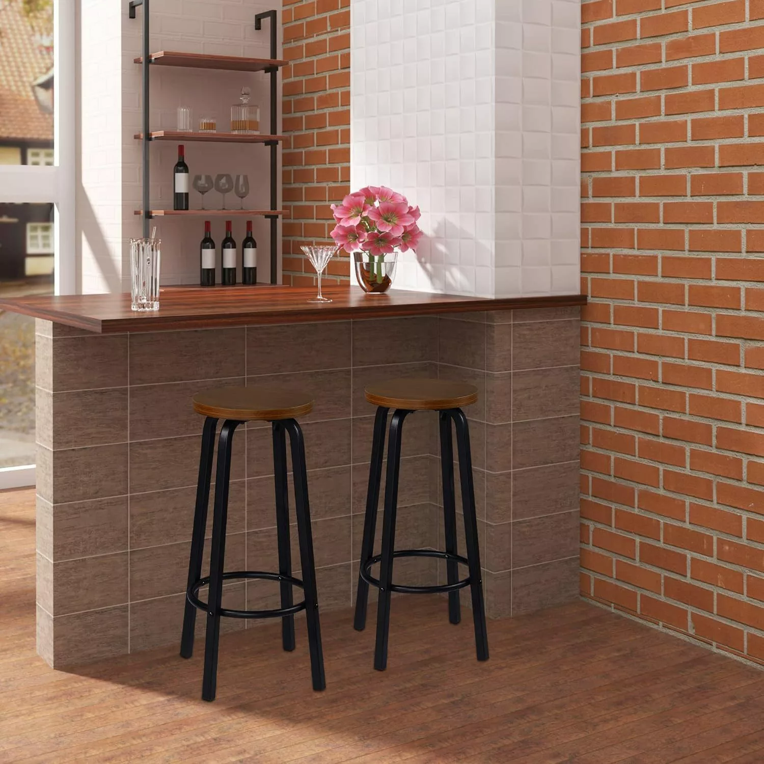 Woltu Barhocker (2 St), Bistrohocker Tresenhocker günstig online kaufen