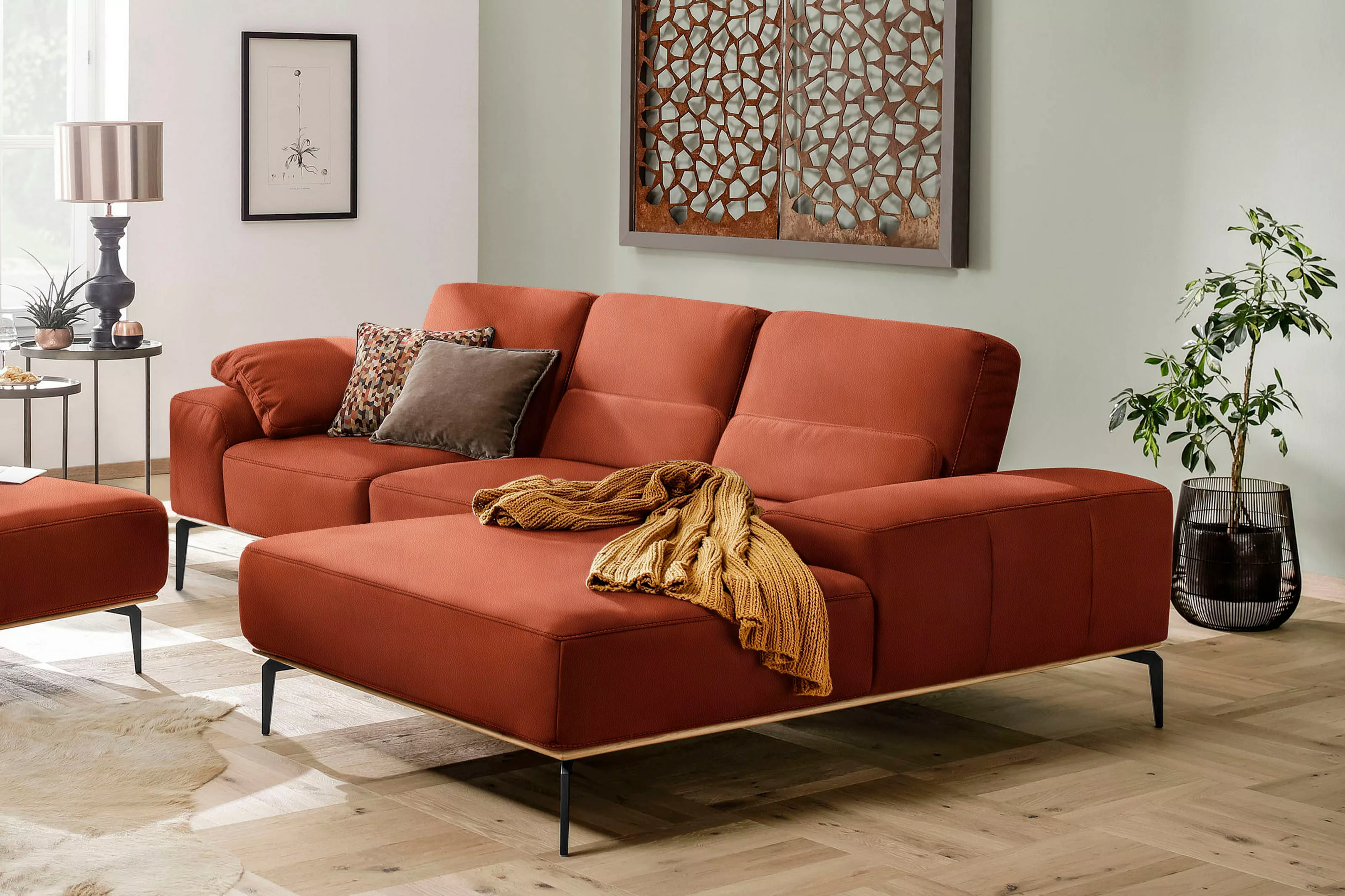 W.SCHILLIG Ecksofa "run, Designsofa mit tollem Sitzkomfort, bequem, L-Form" günstig online kaufen