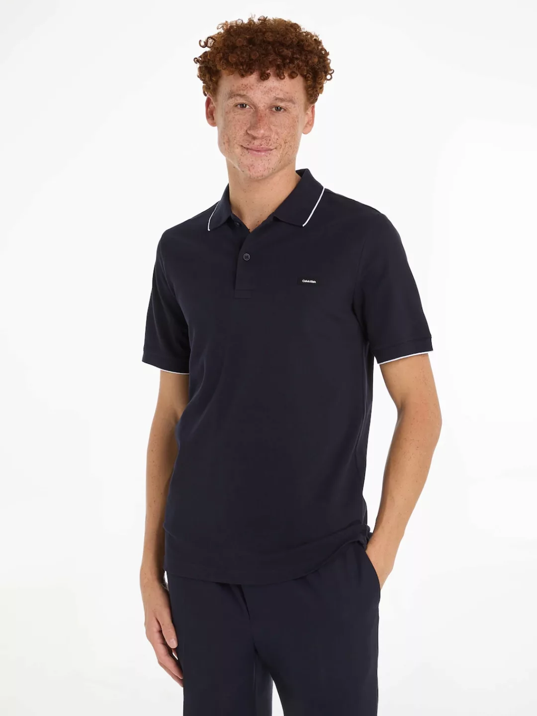 Calvin Klein Poloshirt STRETCH PIQUE TIPPING POLO günstig online kaufen