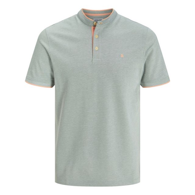 Jack & Jones Poloshirt JJEpaulos Mao Polo mit farblich abgesetztem Streifen günstig online kaufen