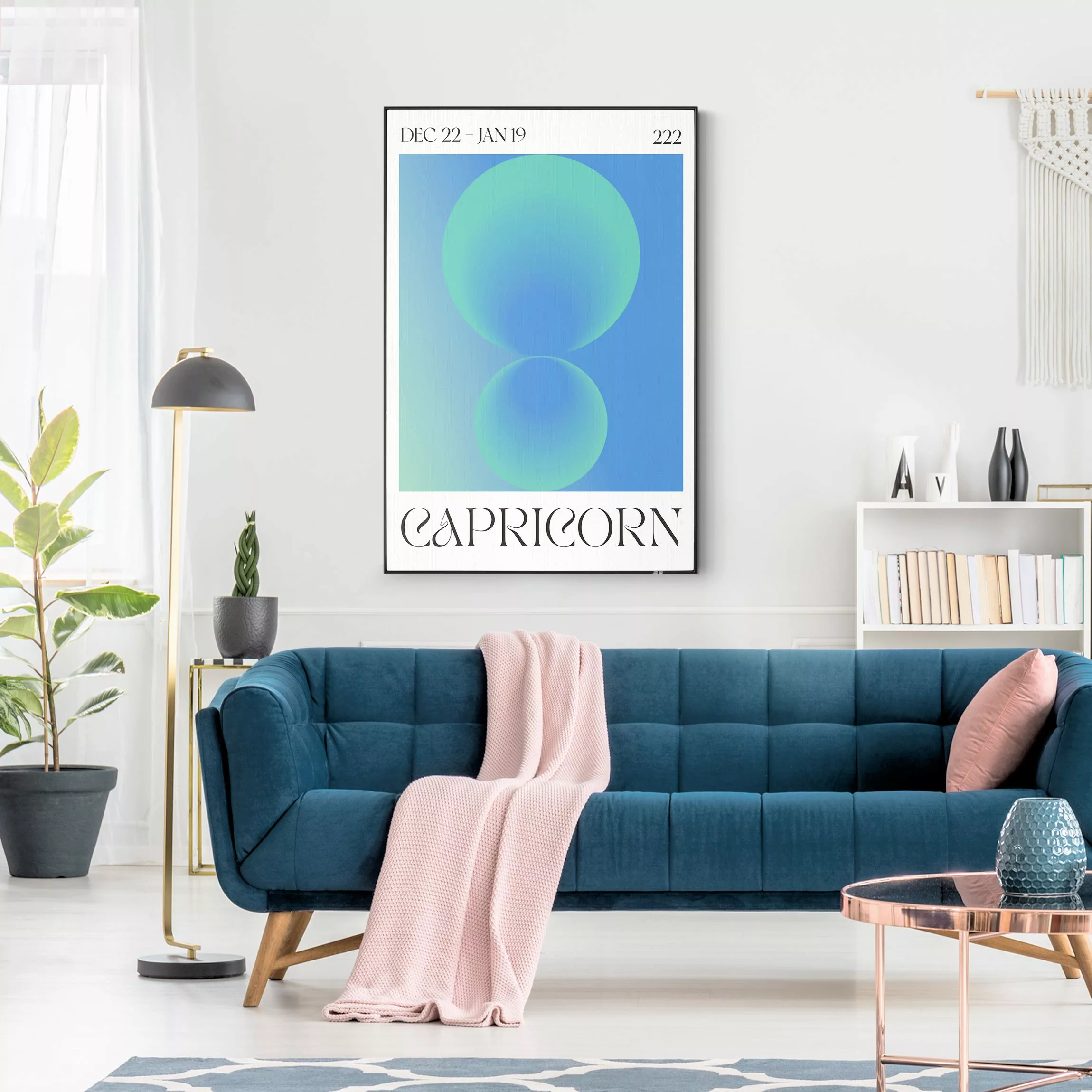 Wechselbild Steinbock - Neon Poster günstig online kaufen