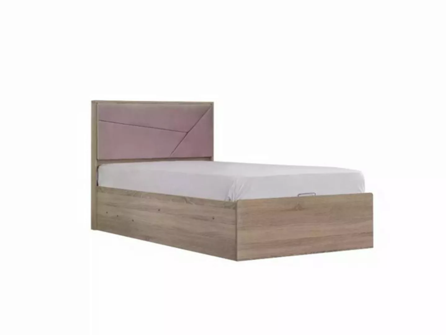 Xlmoebel Bett Modernes Kinderbett aus Holz in Rosa mit Bettkasten (1-tlg., günstig online kaufen