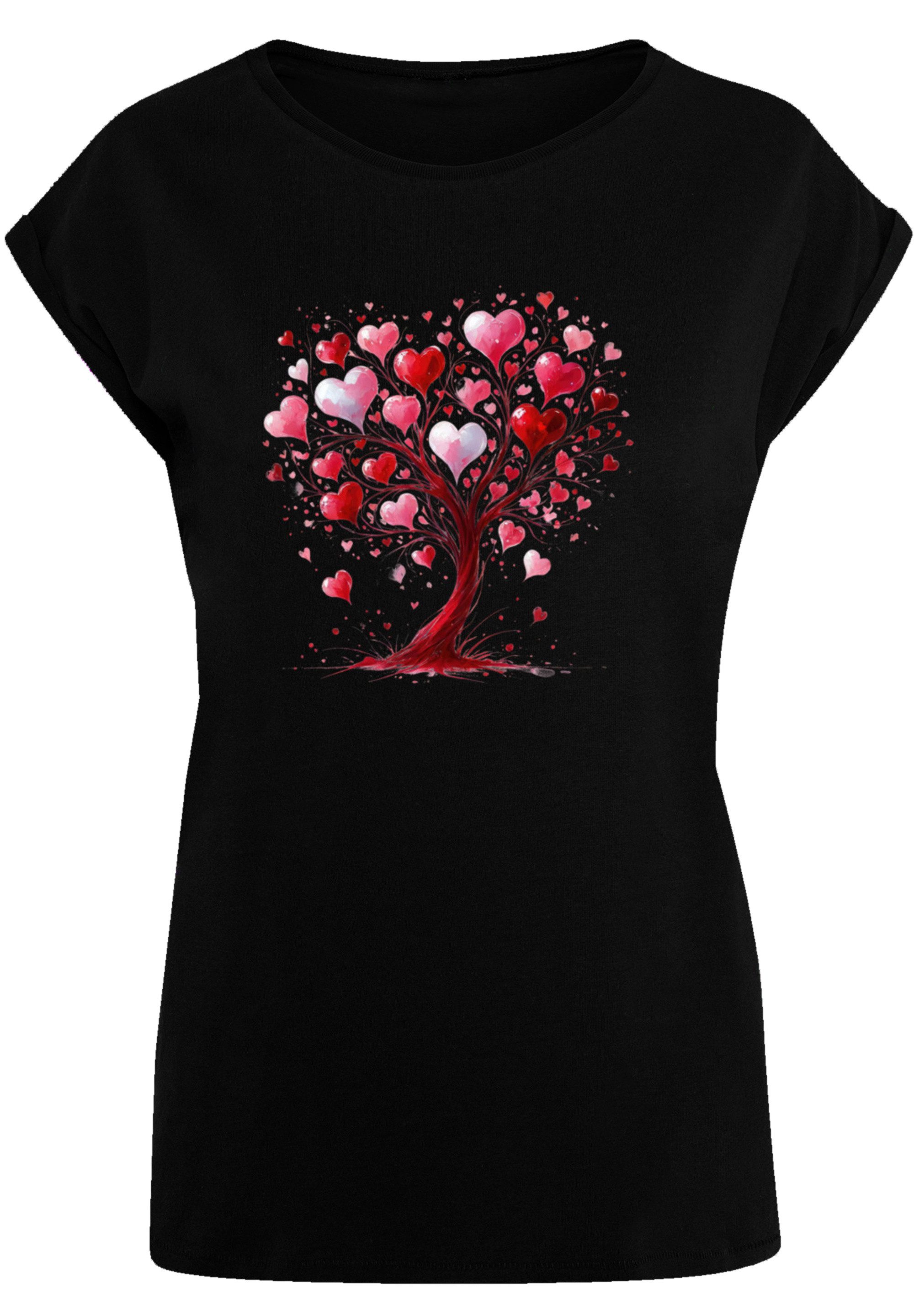 F4NT4STIC T-Shirt "Herz Baum Aquarell Druck", Premium Qualität günstig online kaufen
