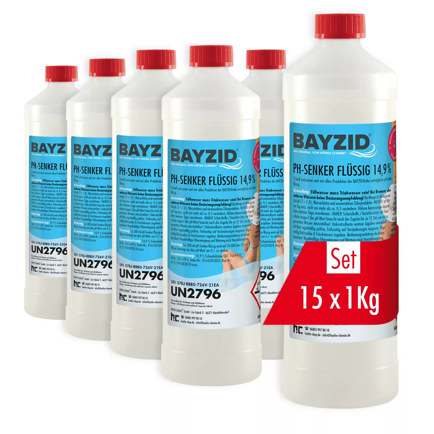 Bayzid pH Minus Flüssig 14,9% 15 x 1kg günstig online kaufen