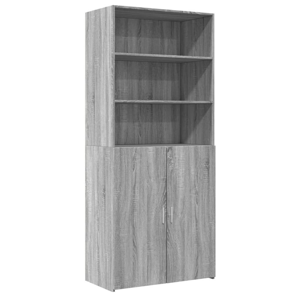 vidaXL Highboard Highboard Grau Sonoma 80x42,5x185 günstig online kaufen