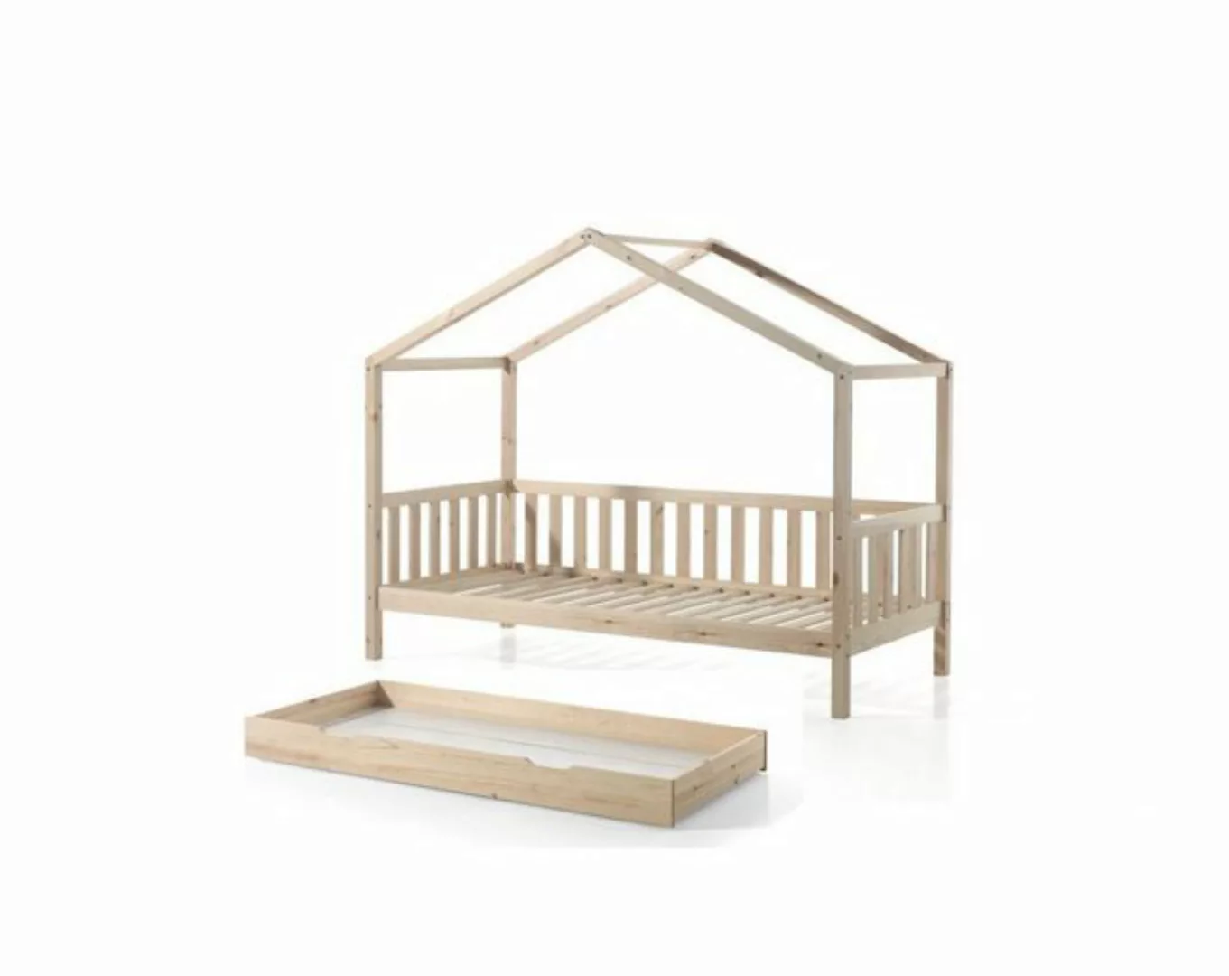 58 aufm Kessel Kinderbett Hausbett Kapua 210x97x170 Kinderbett in Hausoptik günstig online kaufen