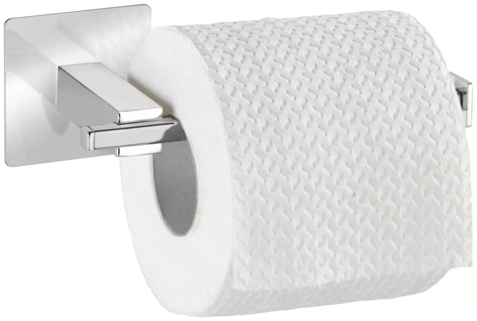 Wenko Turbo-Loc Edelstahl Toilettenpapierhalter ohne Deckel Quadro  16.5 x günstig online kaufen