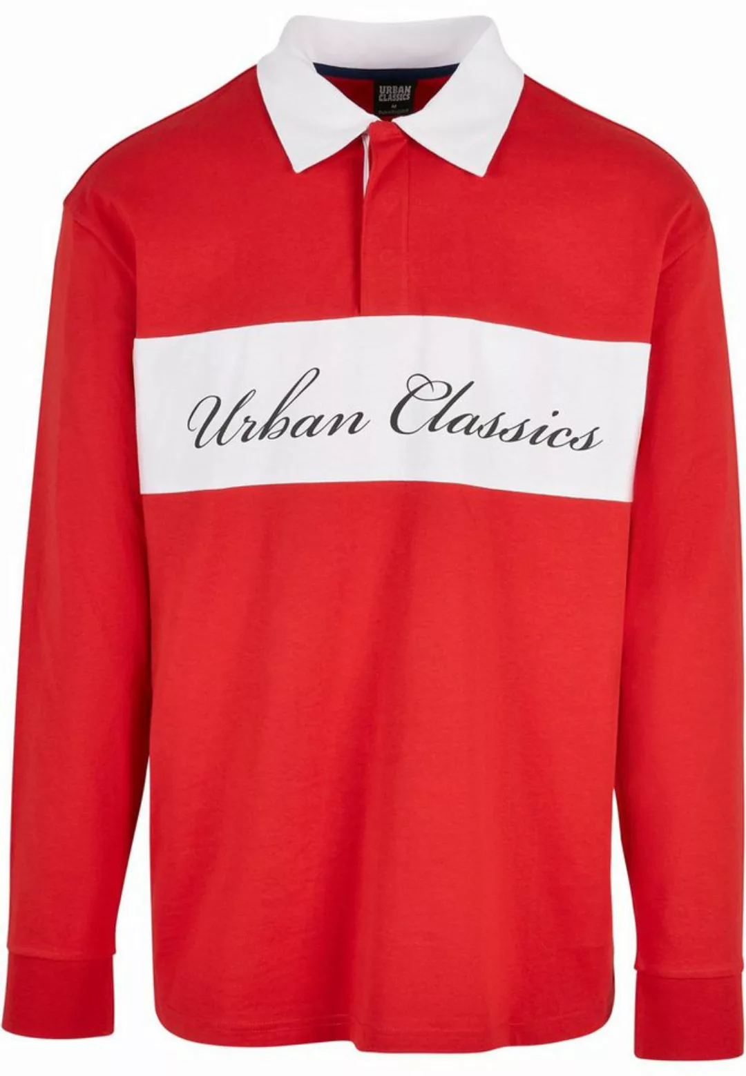 URBAN CLASSICS Longsleeve Urban Classics Herren Oversized Rugby Longsleeve günstig online kaufen