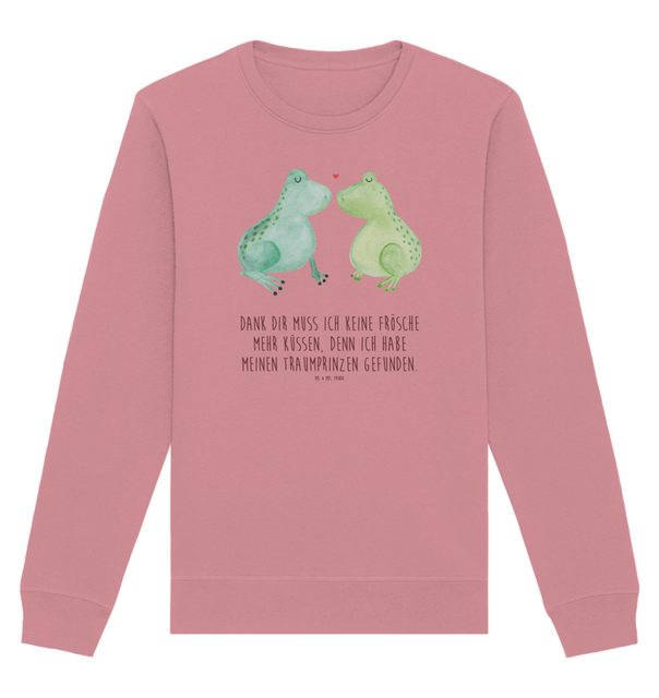 Mr. & Mrs. Panda Longpullover Größe M Frosch Liebe - Canyon Pink - Geschenk günstig online kaufen