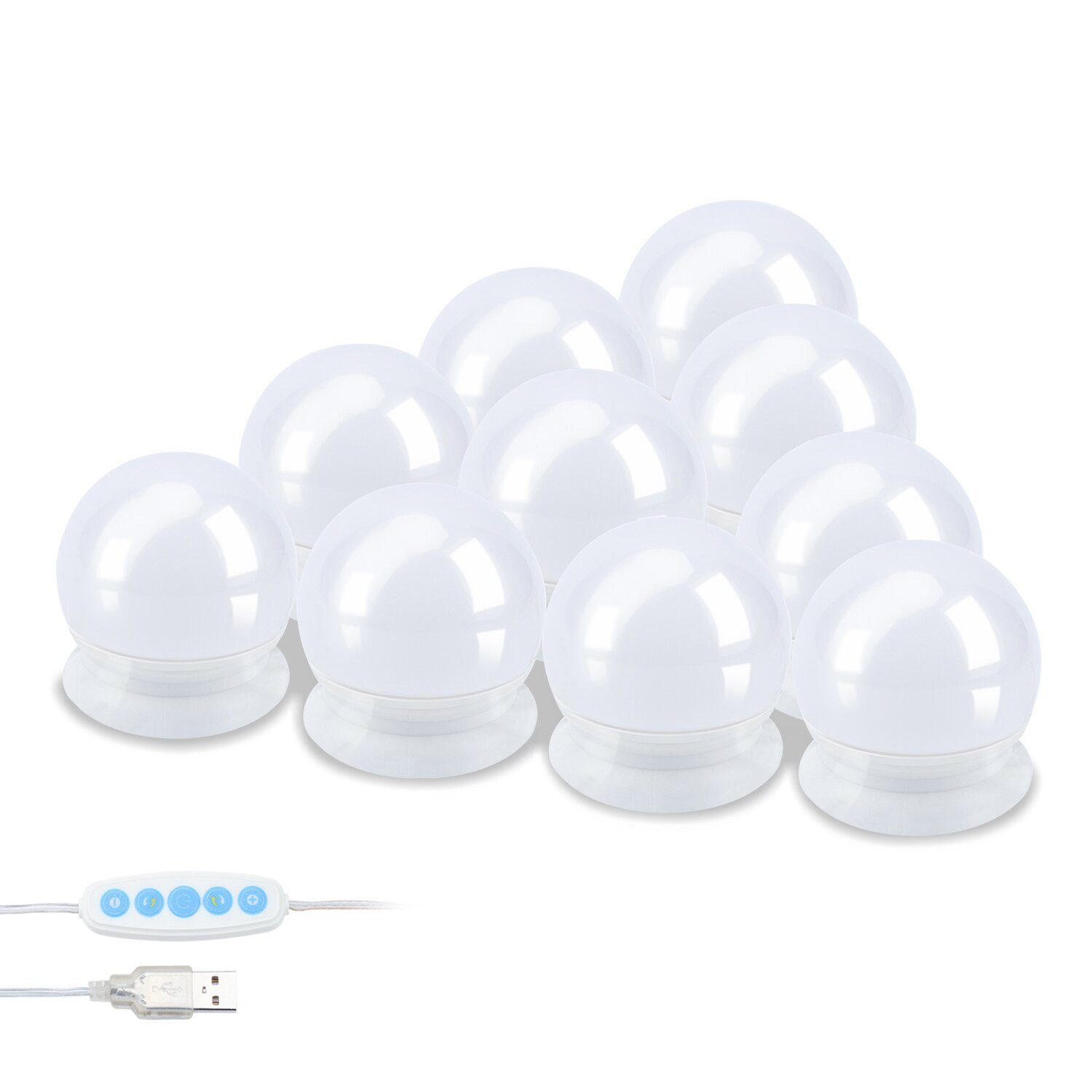 Clanmacy LED Spiegelleuchte LED Spiegelleuchte USB günstig online kaufen
