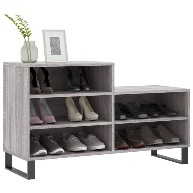 vidaXL Schuhschrank Schuhregal Grau Sonoma 102x36x60 cm Spanplatte günstig online kaufen