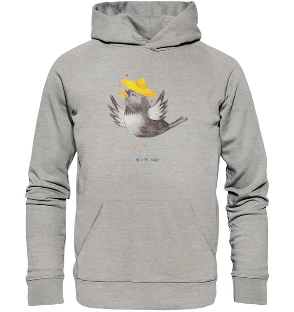 Mr. & Mrs. Panda Hoodie Größe L Rabe Sombrero - Heather Grey - Geschenk, Fr günstig online kaufen