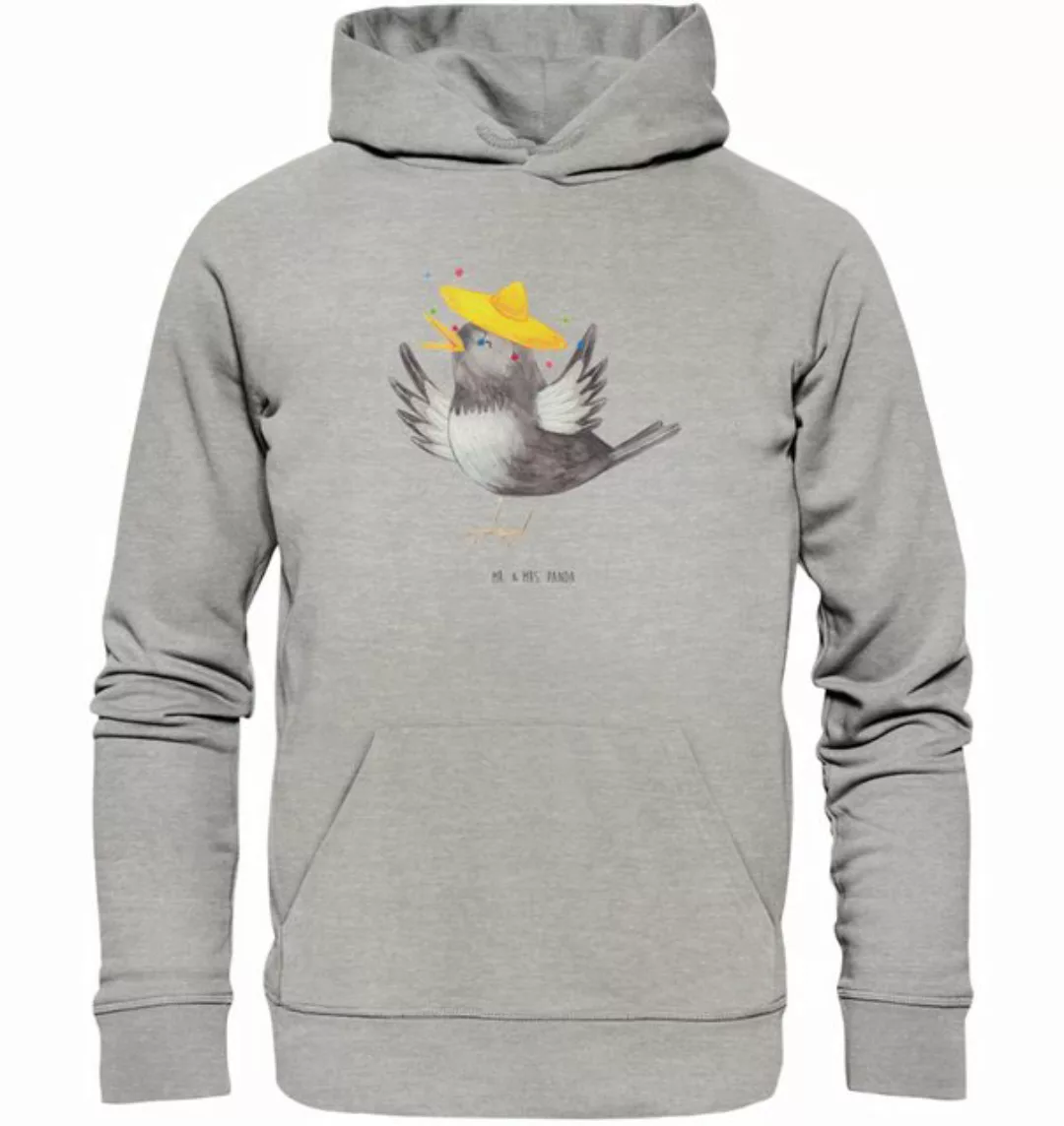 Mr. & Mrs. Panda Hoodie Rabe Sombrero Größe S - Heather Grey - Geschenk, Ti günstig online kaufen