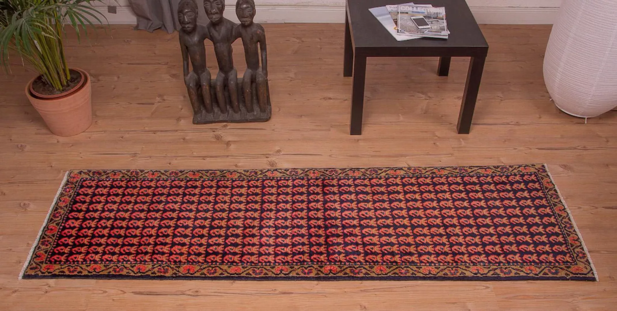 morgenland Wollteppich »Wiss Teppich handgeknüpft blau«, rechteckig, handge günstig online kaufen
