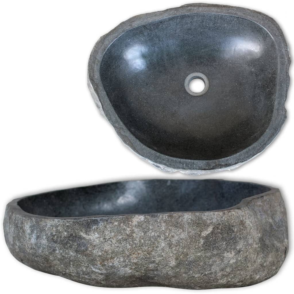 vidaXL Waschbecken Waschbecken Flussstein Naturstein aus günstig online kaufen