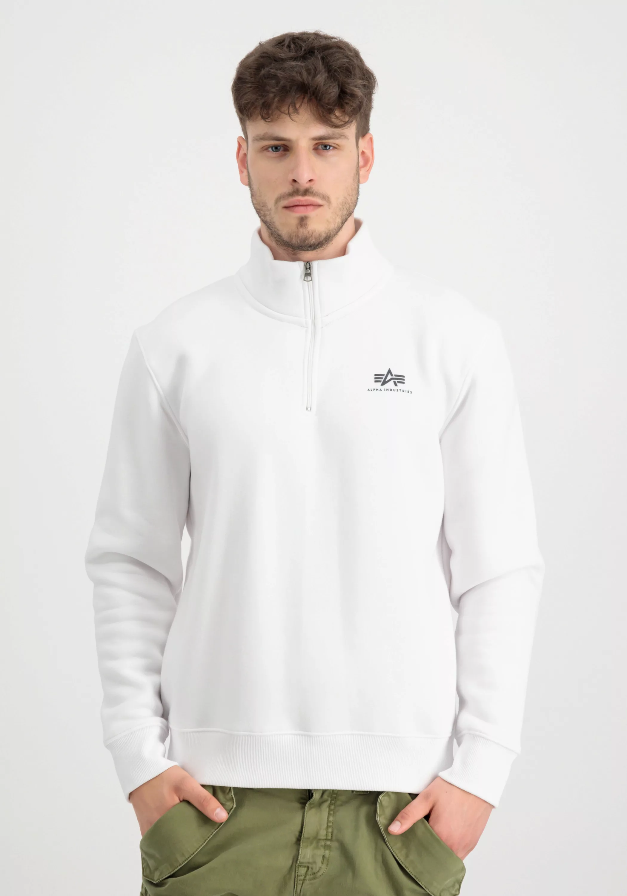 Alpha Industries Sweater "ALPHA INDUSTRIES Men - Sweatshirts Half Zip Sweat günstig online kaufen