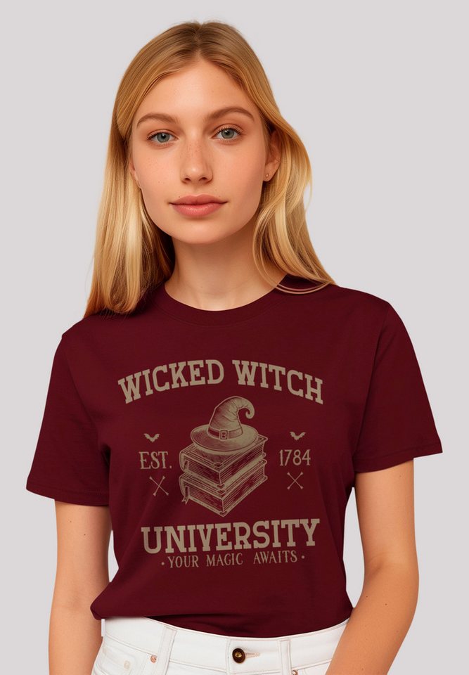 F4NT4STIC T-Shirt Halloween University Wicked witch Premium Qualität, Hallo günstig online kaufen