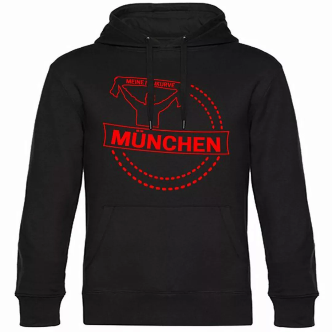 multifanshop Kapuzensweatshirt München rot - Meine Fankurve - Pullover günstig online kaufen